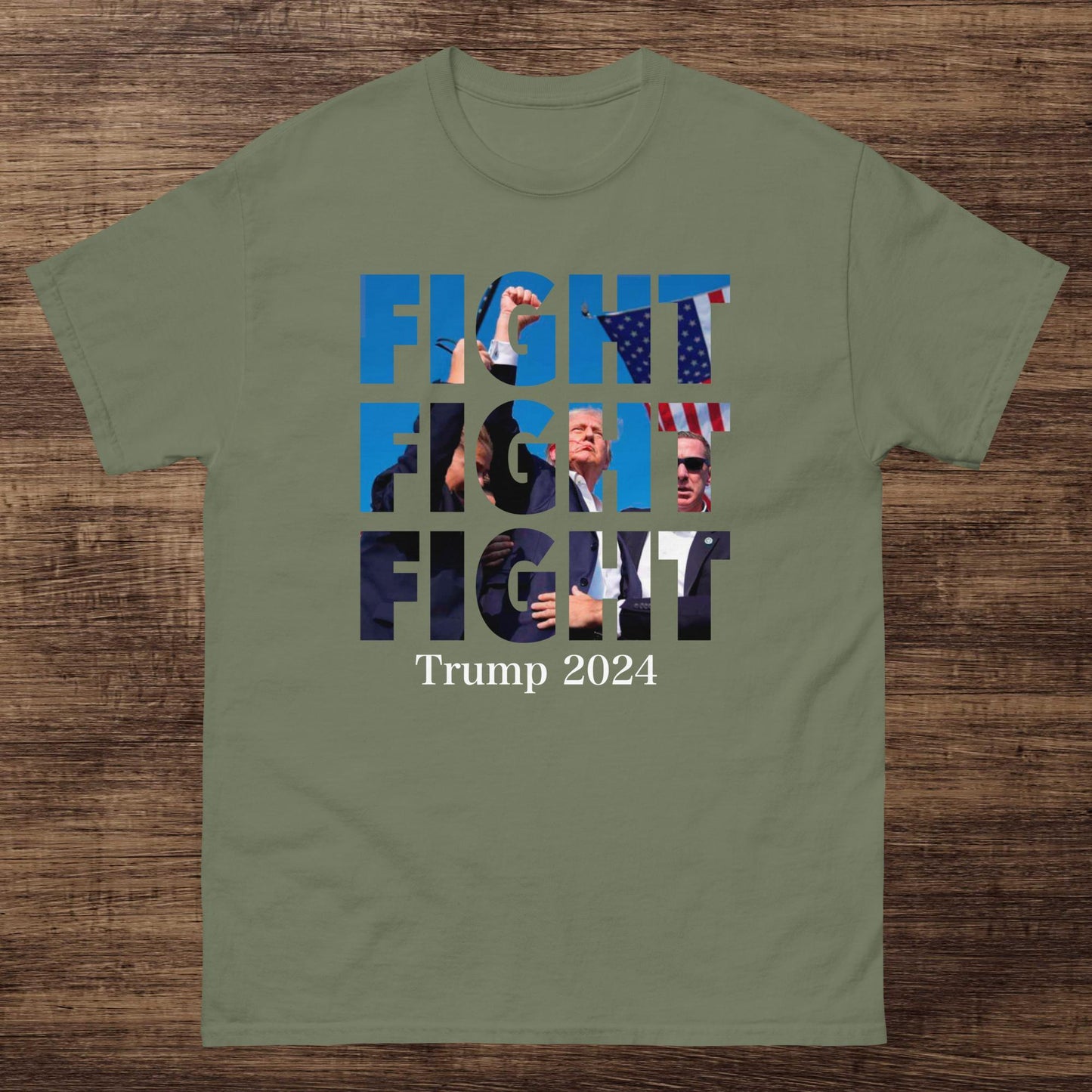 Trump, T-Shirt, Classic Tee, N, Men, Woman, Unisex, Army Green