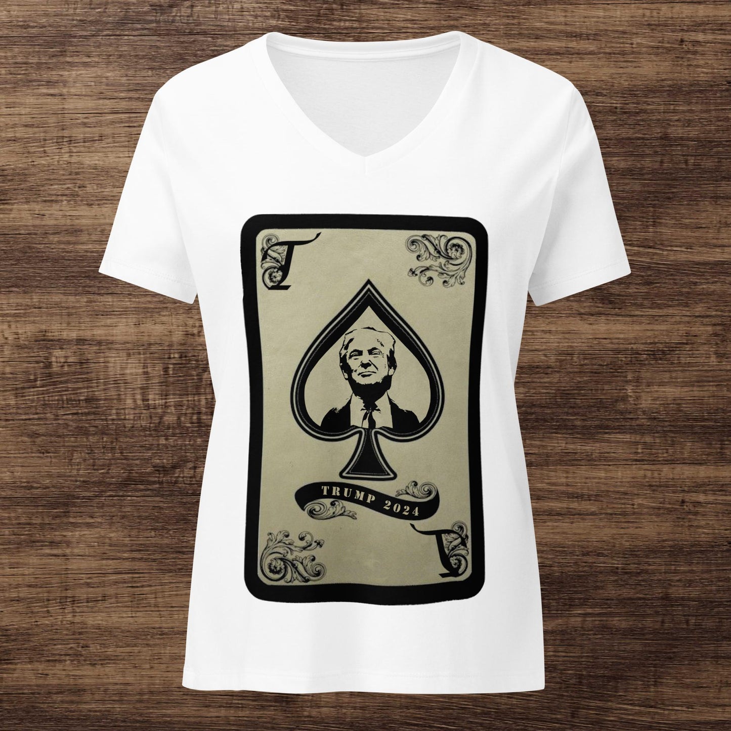 The Trump Card Women’s relaxed v-neck t-shirt